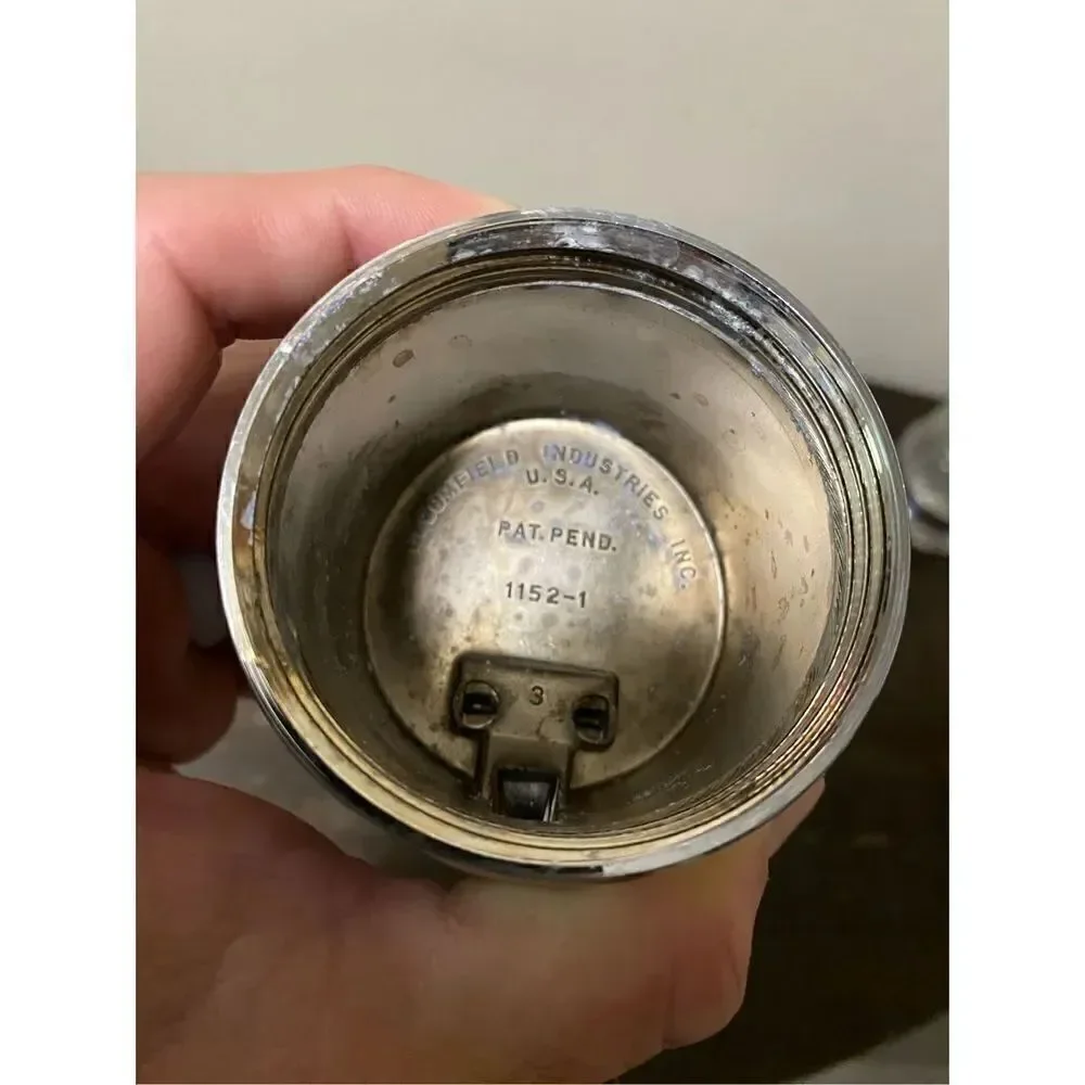 Vintage mid century chrome sugar shaker